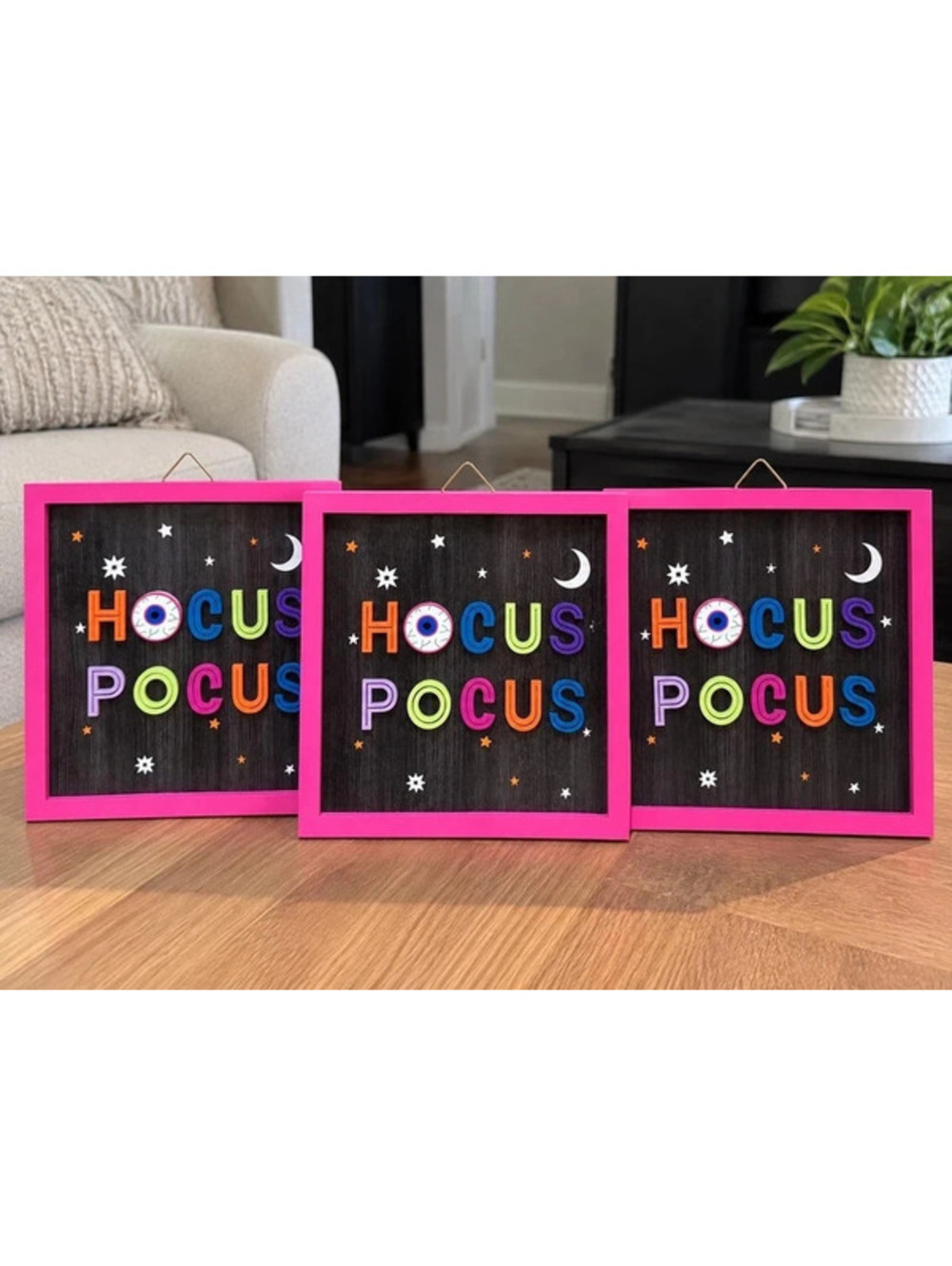 3pk Hocus Pocus Decorative Sign